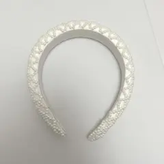 パール カチューシャ 太め