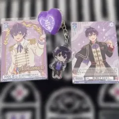 すとぷり　ななもり。　カード2枚　アクリルキーホルダー　リングライト