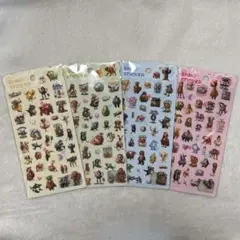 AIモンスター イタリアンブレインロット風 立体　ぷくぷくシール ４枚セット