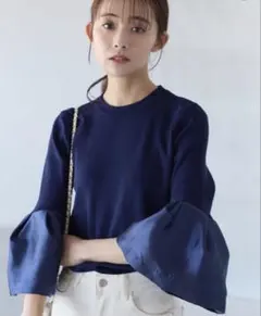 《期間限定値下げ》fifth ベルスリーブ異素材ニット