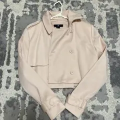 H&M ベージュ クロップド テーラードジャケット