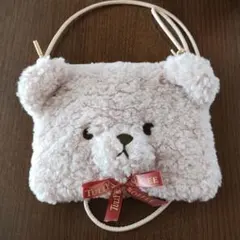 Casselini タリーズコーヒーコラボ　クマ型ショルダーバッグ ポーチ