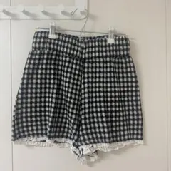 épine チェック柄ショートパンツ