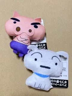 クレヨンしんちゃん ぬいぐるみちゃーむ ぶりぶりざえもん シロ