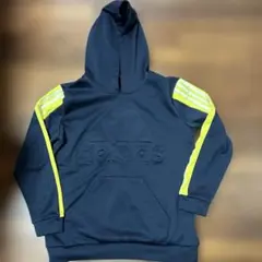 adidas ネイビー パーカー フード付き