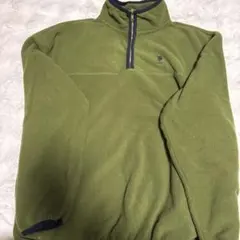 U.S. POLO ASSN. ハーフジップ トレーナー M オリーブグリーン