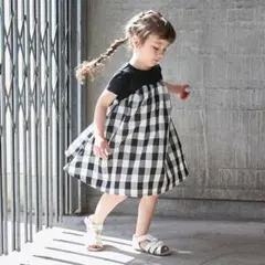 petit main 半袖 ワンピース 90cm プティマイン　女の子