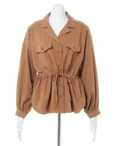 INGNI/ウエスト調整可能ブラウン長袖シャツ/Mサイズ