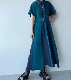 HARE】プリーツキリカエワンピース シャツワンピース - メルカリ