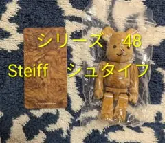 【シリーズ48　Steiff　シュタイフ】ベアブリック　内袋未開封、カード付