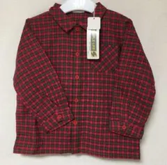 新品 SIMPLE LIFE 赤・緑 チェック柄 シャツ 90