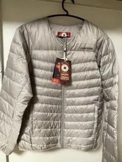 CONVERSE グレー ダウンジャケット Lサイズ