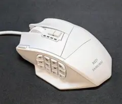 多機能ゲーミングマウス 有線 白 RED SAMURAI HKW-GMMS01