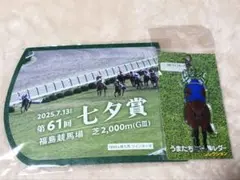 【限定】JRA福島競馬場2025年七夕賞ゼッケン風コースターツインターボセット