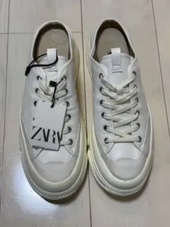 ZARA ホワイト スニーカー　27.5㎝