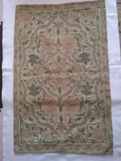 花柄刺繍ラグ・カーペット