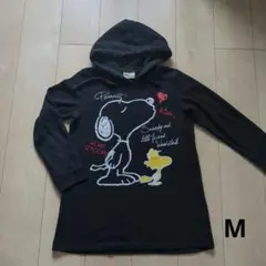 スヌーピー ロングパーカー M