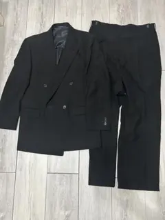 【美品】SANDARS ダブルスーツ セットアップ 黒 セットアップ