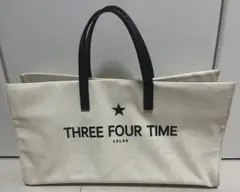 THREE FOUR TIME ハンドバッグ　キャンパス地