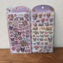 サンリオ うるちゅる コットンパフィー　シール2種セット