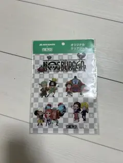 MOS BURGER × ONE PIECE クリアシール　ワンピース