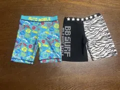 まとめ売り水着 120cm 自動車柄 ゼブラ柄