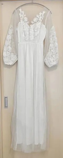 ウェディングドレス M 白 ホワイト 衣装 ドレス 結婚式 挙式