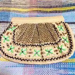 ＊MOYNAウッドビーズクラッチ＊ロンハーマン、トゥモローランド、ビームス、ザラ