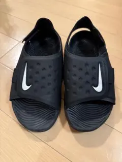 Nike ブラック サンダル　17cm