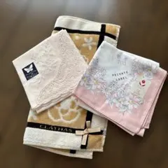 CLATHAS 刺繍入りハンカチセットのサムネイル