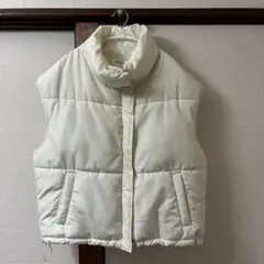 SPINNS ダウンベスト オーバサイズ ホワイト系(アイボリー)