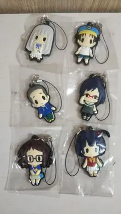 あの日見た花の名前を僕達はまだ知らない。 ラバーストラップ 6個セット