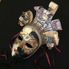 イタリア ベネチアンマスク イエロー カーニバル ベネチア P6-SSI-GD