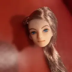 カスタム6/1ドール ヘッドのみ 緑の瞳 ポニテ
