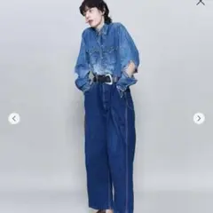 < KURO * 6(ROKU) > DENIM SHIRT/* ヤツのサムネイル