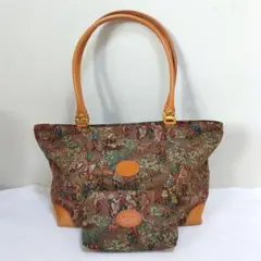 PIERO GUIDIボストンバッグ 総柄 レザーコンビ - メルカリ
