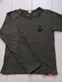 ANAPKIDS　アナップキッズ　アナップ　カーキ　長袖Tシャツ　ロンT