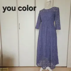 you color総レースフレアワンピース パーティードレス フォーマル