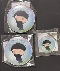 呪術廻戦くじ POP＆POP アクリルキーホルダー 缶バッジ五条悟