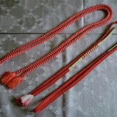 和ごよみ逸品♪帯締め２本セット　丸組み紐・平組み紐