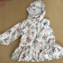 petit main 花柄 フード付き ジャケット 90cm