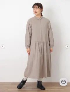 み*ー様 完売品 サマンサモスモス SM2 刺繍ワンピース グレー