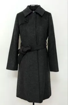 希少【ライナー付／キルティング＆ツイード】バーニーズニューヨーク／トレンチコート ライナー付きステンカラーコート（2244821）｜BARNEYS NEW YORK