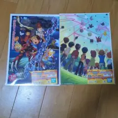一番くじデジモン　光と闇の衝突　D賞　クリアポスター2種