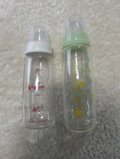 Pigeon200ml/ChuChu240ml ガラス製 哺乳瓶