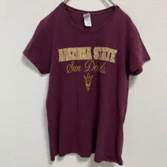 US古着 アリゾナ サンデビルズ カレッジ Tシャツ レディース