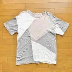 【STUDIOUS】パッチワーククルーネックTシャツのサムネイル