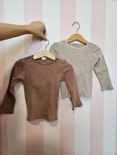 H&M オーガニックコットン 長袖カットソー 2歳