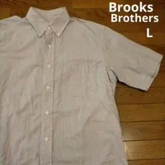 Brooks Brothers ストライプ ボタンダウン 半袖シャツ
