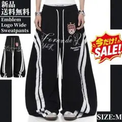 大本命✨️新品・エンブレムロゴワイドスウェットパンツ PCTOKYO Mサイズ